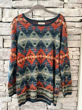 Denim & Supply Southwestern Aztec Knit Sweater